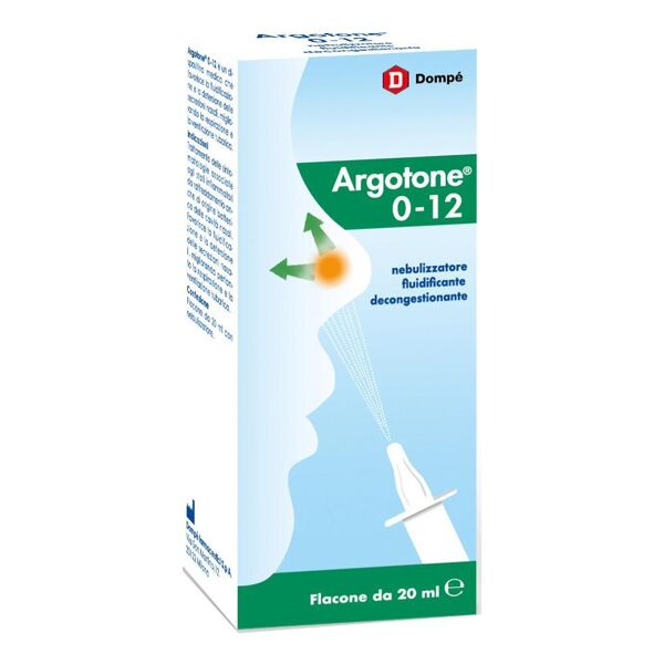 dompe' farmaceutici spa argotone 0-12 - spray nasale nebulizzatore fluidificante decongestionante 20ml