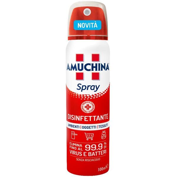 angelini ch amuchina spray disinfettante ambienti/oggetti/tessuti 100ml - igiene sicura per la tua casa