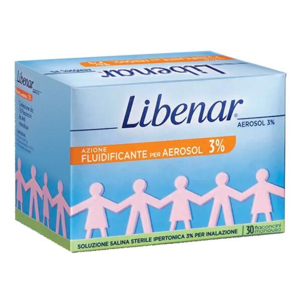 perrigo libenar azione fluidificante per aerosol 3% soluzione ipertonica 30 fiale - libenar