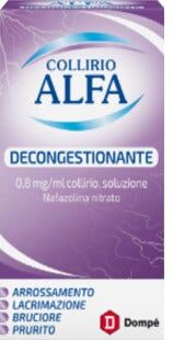 dompe' collirio alfa decongestionante 0,8mg/ml 10ml - soluzione oftalmica per occhi irritati