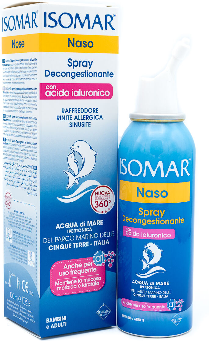 euritalia pharma (div.coswell) isomar - spray decongestionante acido ialuronico 100 ml