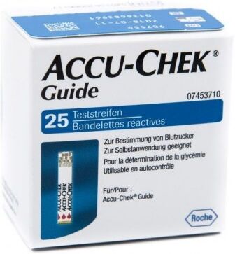 roche diabetes care italy spa accu-chek guide 25 strisce reattive - strisce per la misurazione della glicemia, confezione da 25