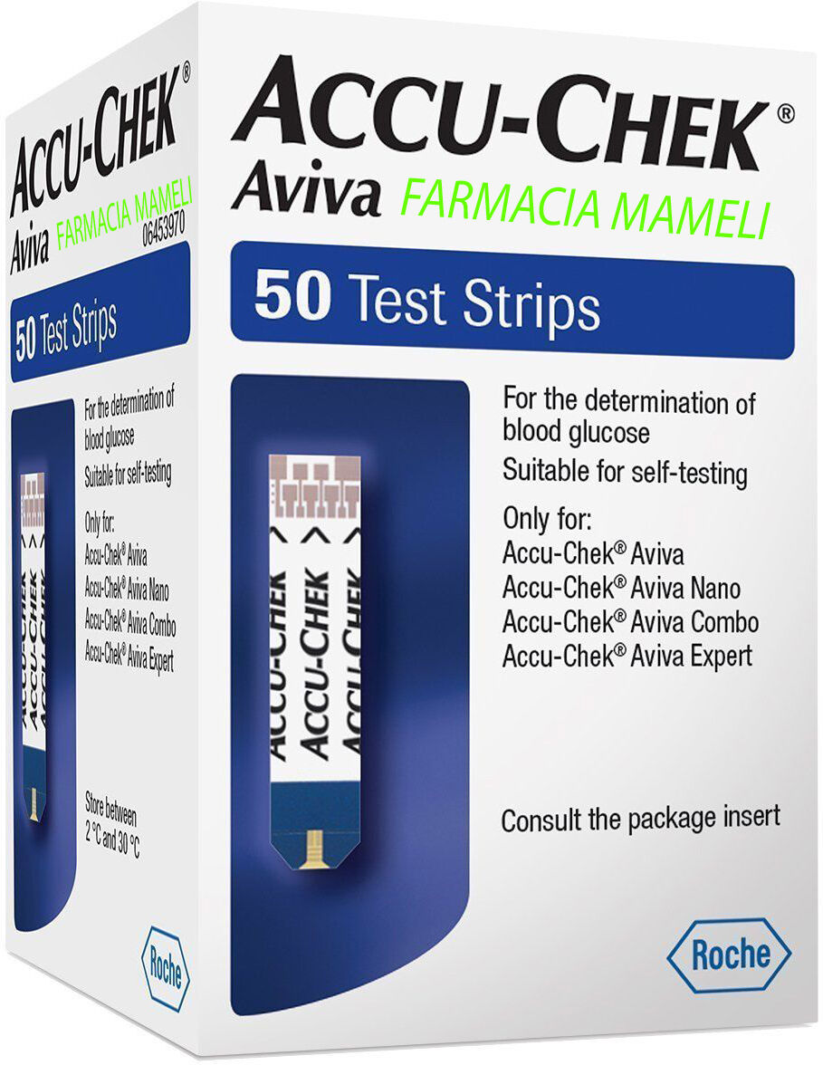 roche diabetes care italy spa accuchek aviva 50 strisce - strisce reattive per la misurazione della glicemia