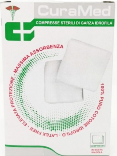 cura farma srl compresse sterili di garza idrofila curamed 6 compresse 10x15cm