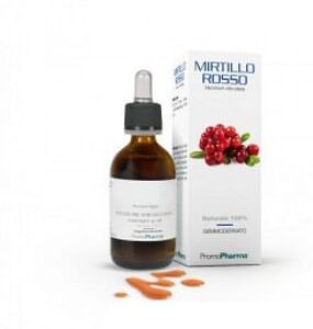 promopharma spa mirtillo rosso gemmoderivato 50ml - estratto naturale per il benessere delle vie urinarie