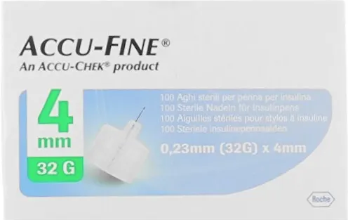 roche diabetes care italy spa accu fine aghi sterili per penna insulina g32 4mm 100 pezzi - aghi di precisione per l'iniezione di insulina