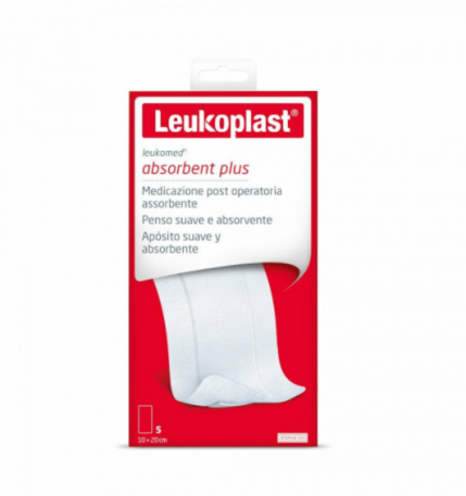 essity italy spa leukomed medicazione post operatoria assorbente 5 medicazioni da 10x20cm - medicazione morbida per ferite a basso rischio