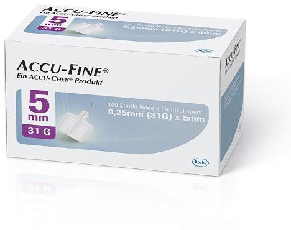 roche diabetes care italy spa accufine ago insulina 33g 4mm - confezione da 100 aghi sterili