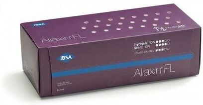 ibsa farmaceutici italia srl aliaxin fl - gel di acido ialuronico per correzione volumetrica del viso e aumento del volume delle labbra