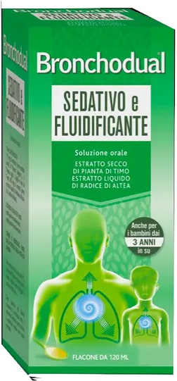 kwizda pharma gmbh bronchodual sedativo e fluidificante 120ml - medicinale vegetale per tosse e raffreddore