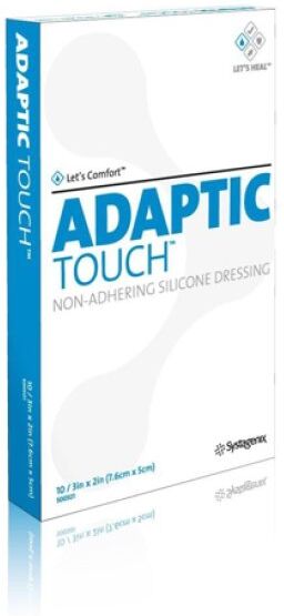 3m adaptic touch 5x7,6cm 10pz - medicazione per ustioni e ferite, confezione da 10