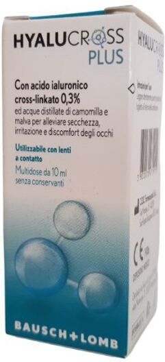 bausch & lomb hyalucross plus - gocce oculari per la secchezza e l'irritazione 10 ml