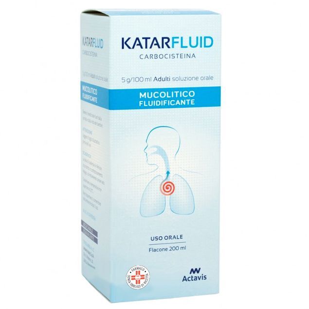aurobindo etico katarfluid adulti 200ml - aurobindo pharma - mucolitico fluidificante per l'apparato respiratorio