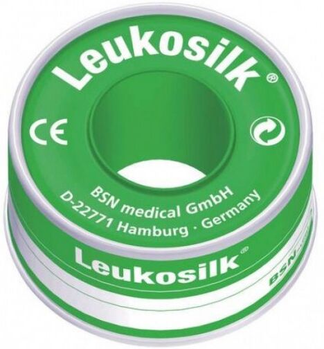 bsn medical leukosilk cerotto in rocchetto mutua 1,25cmx500cm - soluzione pratica per fissaggio medicazioni