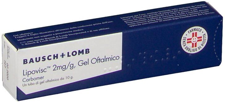 bausch & lomb lipovisc - gel oftalmico 10g 2mg/g