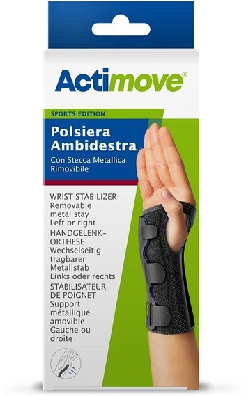 essity italy spa actimove sport polsiera steccata taglia s - supporto anatomico per polso durante l'attività sportiva