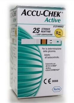 roche diabetes care italy spa strisce misurazione glicemia accu-chek active strips 25 pezzi inf retail