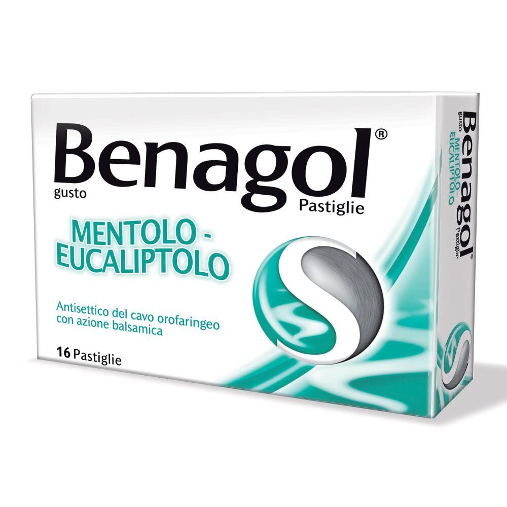 reckitt benckiser h.(it.) spa benagol - 16 pastiglie gusto mentolo-eucalipto, lenitivo per la gola