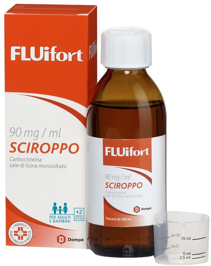 dompe' fluifort - sciroppo 200 ml 9% con misurino