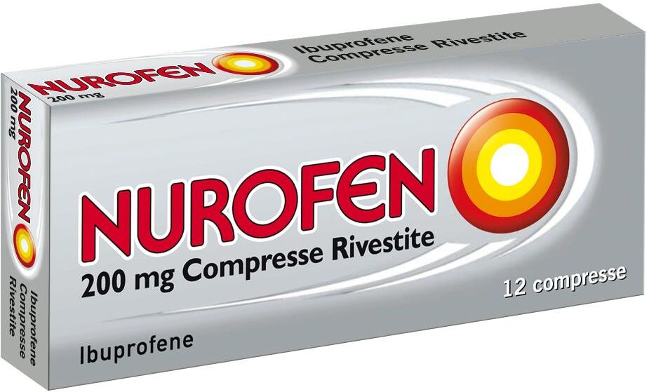 reckitt benckiser h.(it.) spa nurofen 12 compresse rivestite 200mg - rimedio completo per dolori e febbre