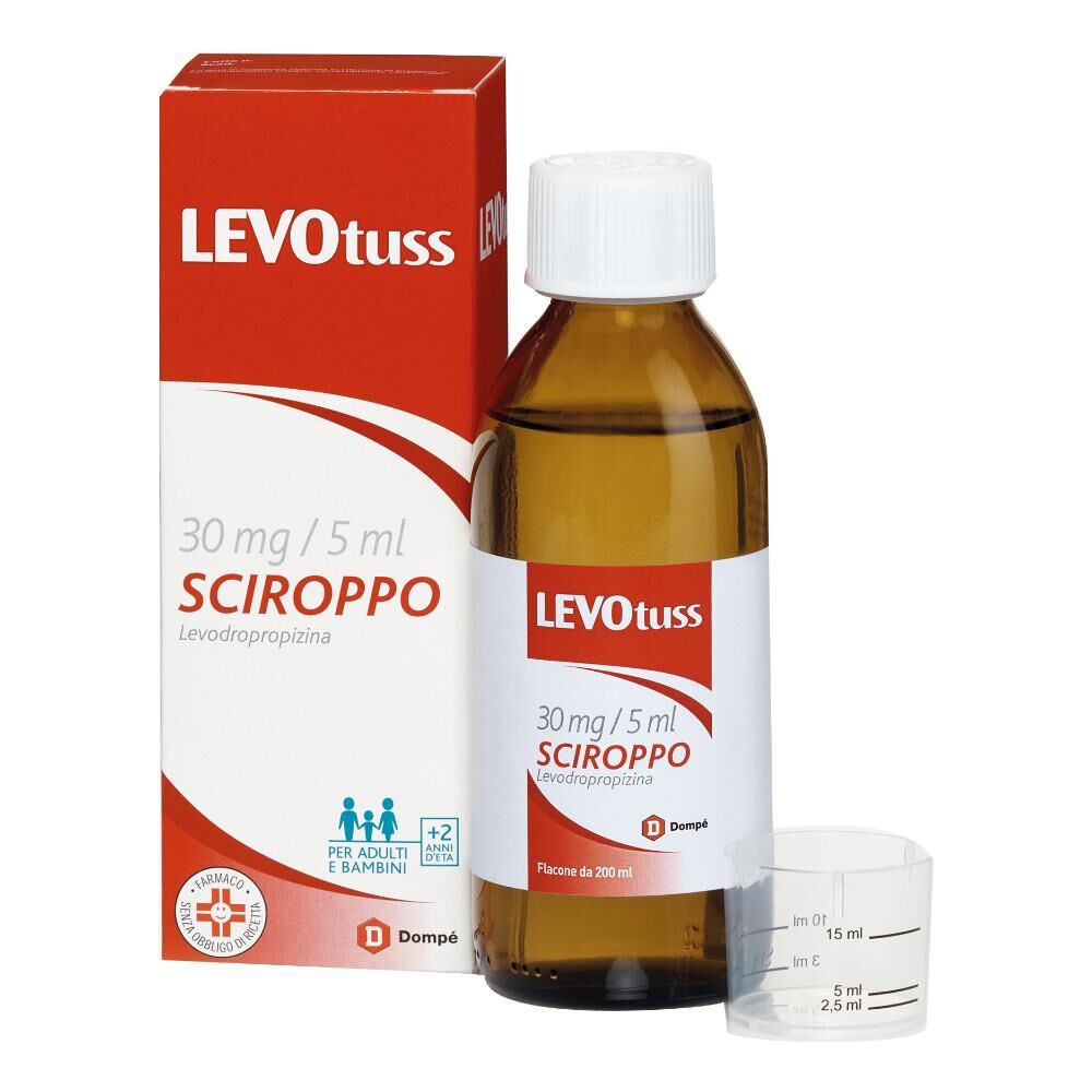 dompe' levotuss - sciroppo sedativo della tosse 200ml