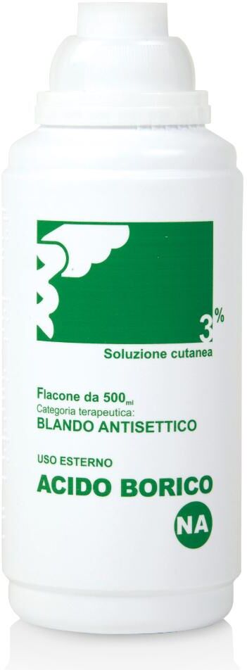 nova argentia srl ind. farm acido borico 3% soluzione cutanea 500ml - antisettico e decongestionante