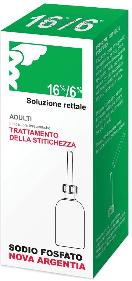 nova argentia srl ind. farm sodio fosfato na adulti 16%/6% soluzione rettale 120ml