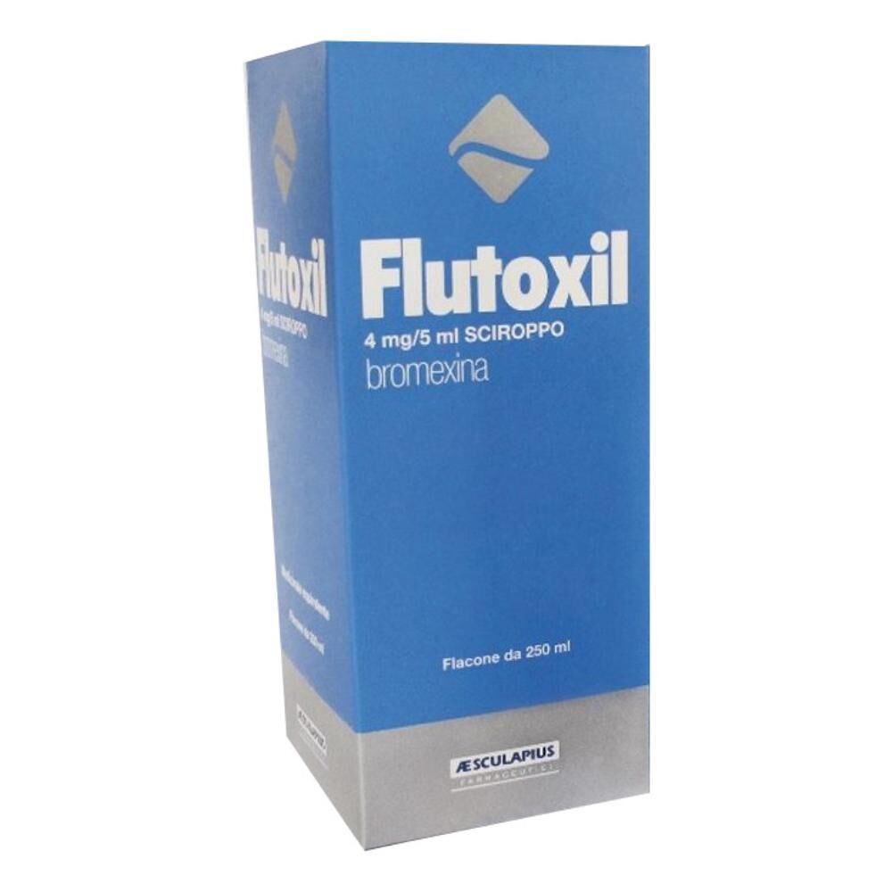 aesculapius farmaceutici srl flutoxil 4 mg/5 ml - sciroppo per le affezioni delle vie respiratorie 250 ml