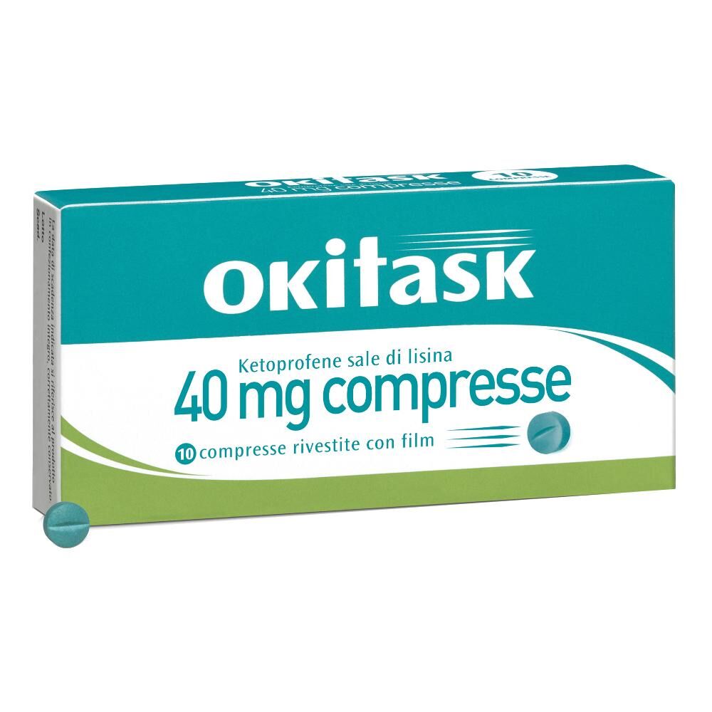 dompe' okitask 10 compresse rivestite 40mg - farmaco antiinfiammatorio ed antireumatico non steroideo