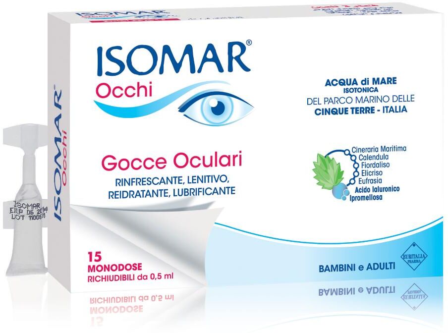 euritalia pharma (div.coswell) isomar - occhi rossi monodose 15 x 0,5 ml