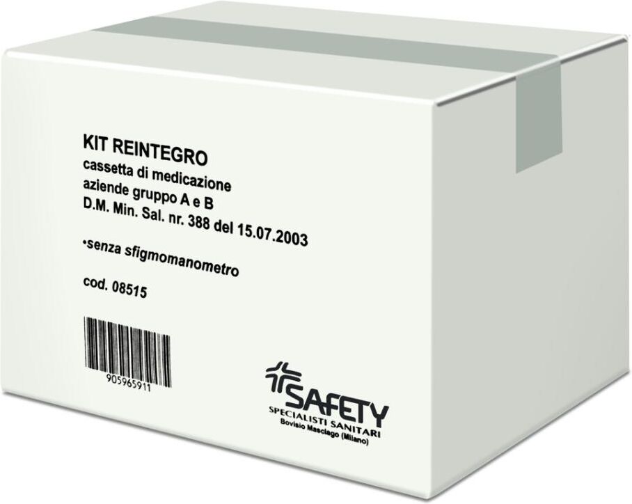 safety spa safety kit reintegro cassetta pronto soccorso gruppo a/b