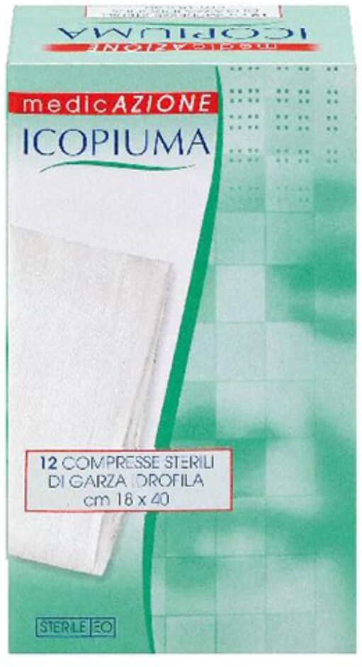 desa pharma srl garza compressa idrofila icopiuma 18x40cm 12 pezzi - garza compressa sterile per medicazione