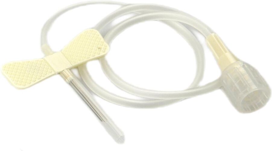 icu medical italia srl ago butterfly standard winged set gauge 19 1,1x19 mm con alette guida cannula di raccordo volume 0,47 ml crema