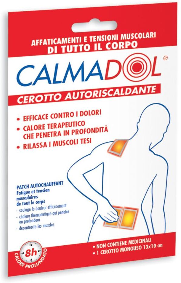 montefarmaco otc spa calmadol cerotto autoriscaldante 1 pz affaticamenti e tensioni muscolari di tutto il corpo