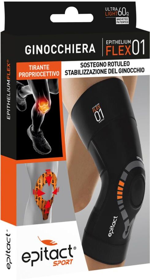 qualifarma srl epitact sport ginocchiera flex 1 xs - supporto per ginocchio elasticizzato