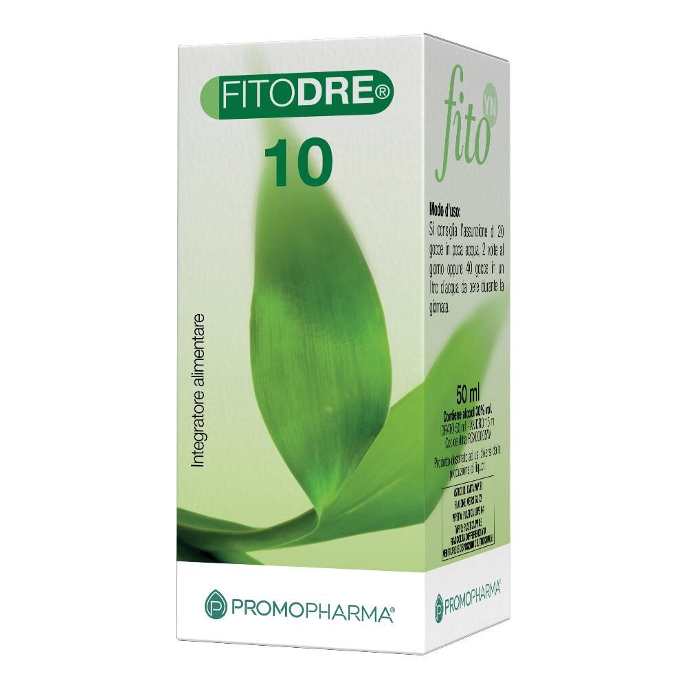 promopharma spa fitodre 10 gocce 50ml - integratore naturale a base di estratti vegetali per il benessere completo