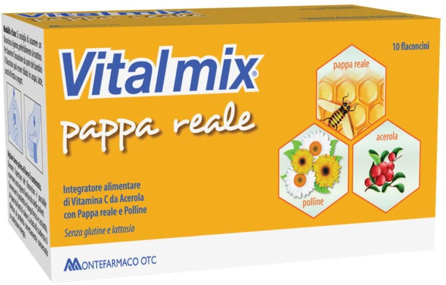 montefarmaco otc spa vitalmix pappa reale 10 flaconcini da 10 ml - integratore con pappa reale e miele