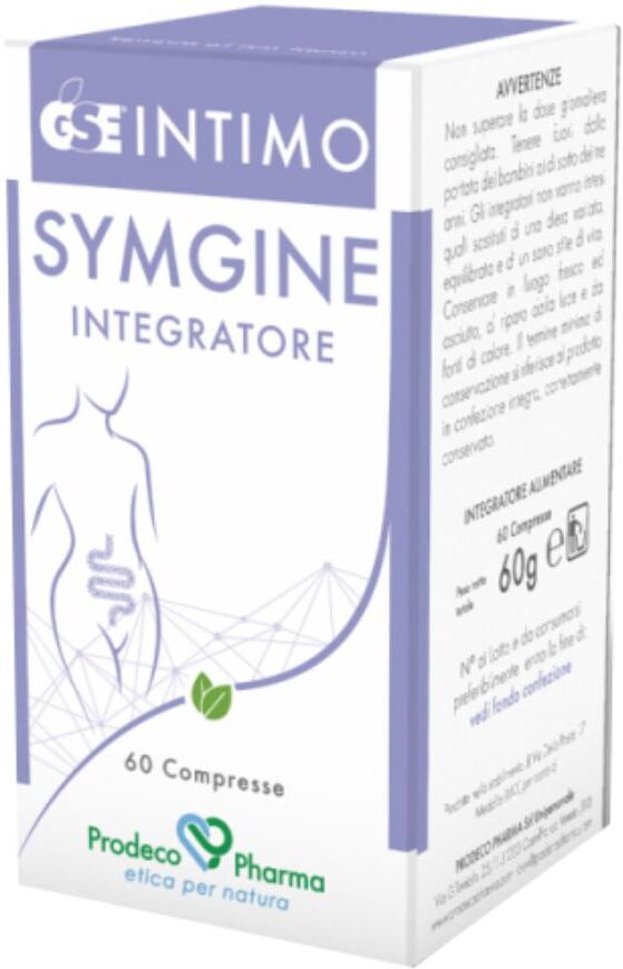 prodeco pharma srl gse intimo symgine 60 compresse - integratore alimentare con estratto di semi di pompelmo e erbe naturali