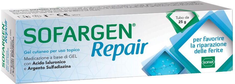 alfasigma spa sofargen - repair gel medicazione 25g, gel per la guarigione delle ferite