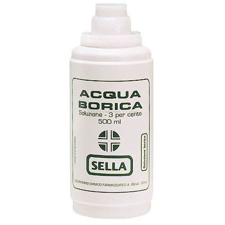Sella Srl Acido Borico Sella - Soluzione Cutanea 500 ml 3%