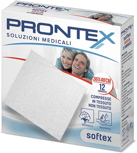 Safety Prontex Compresse Garza Tnt 36x40cm 12 Pezzi