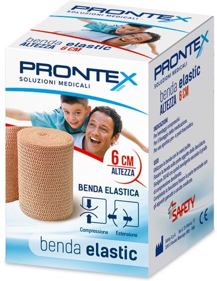 Safety Prontex Benda Elastica altezza 4mx6cm, 1 pezzo