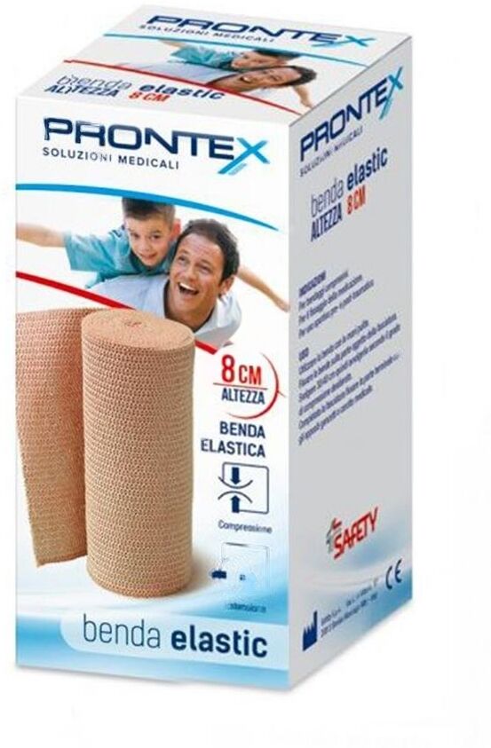 Safety Prontex Benda Elastic Compressiva 8cm, 1 Pezzo