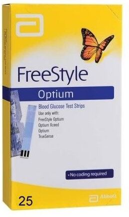 Abbott Freestyle Optium Test Strips 25 Strisce