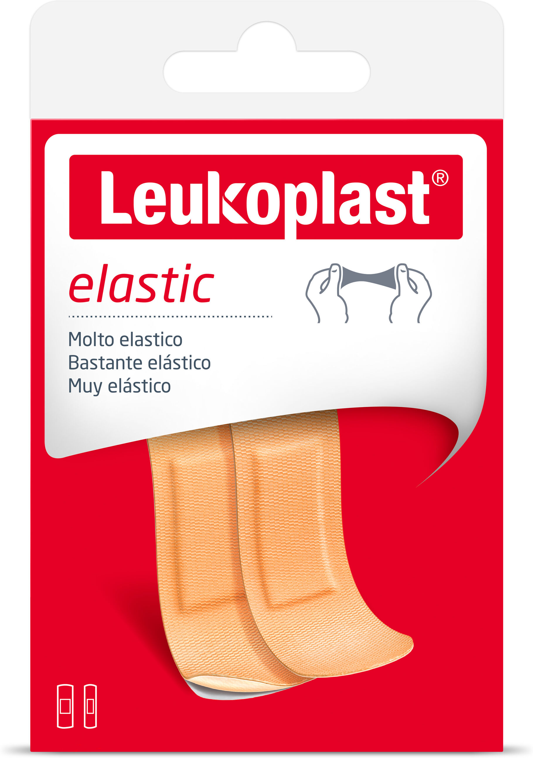 Bsn Medical Leukoplast Elastic 20 Pezzi Assortiti - Nastro Elastico Adesivo per Fissaggio, 2 Misure