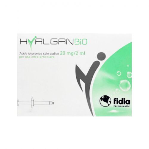 Fidia Farmaceutici Spa Hyalgan Bio - Siringa Intra-Articolare Acido Ialuronico 20mg/2ml 1 Pezzo - Supporto per le Articolazioni