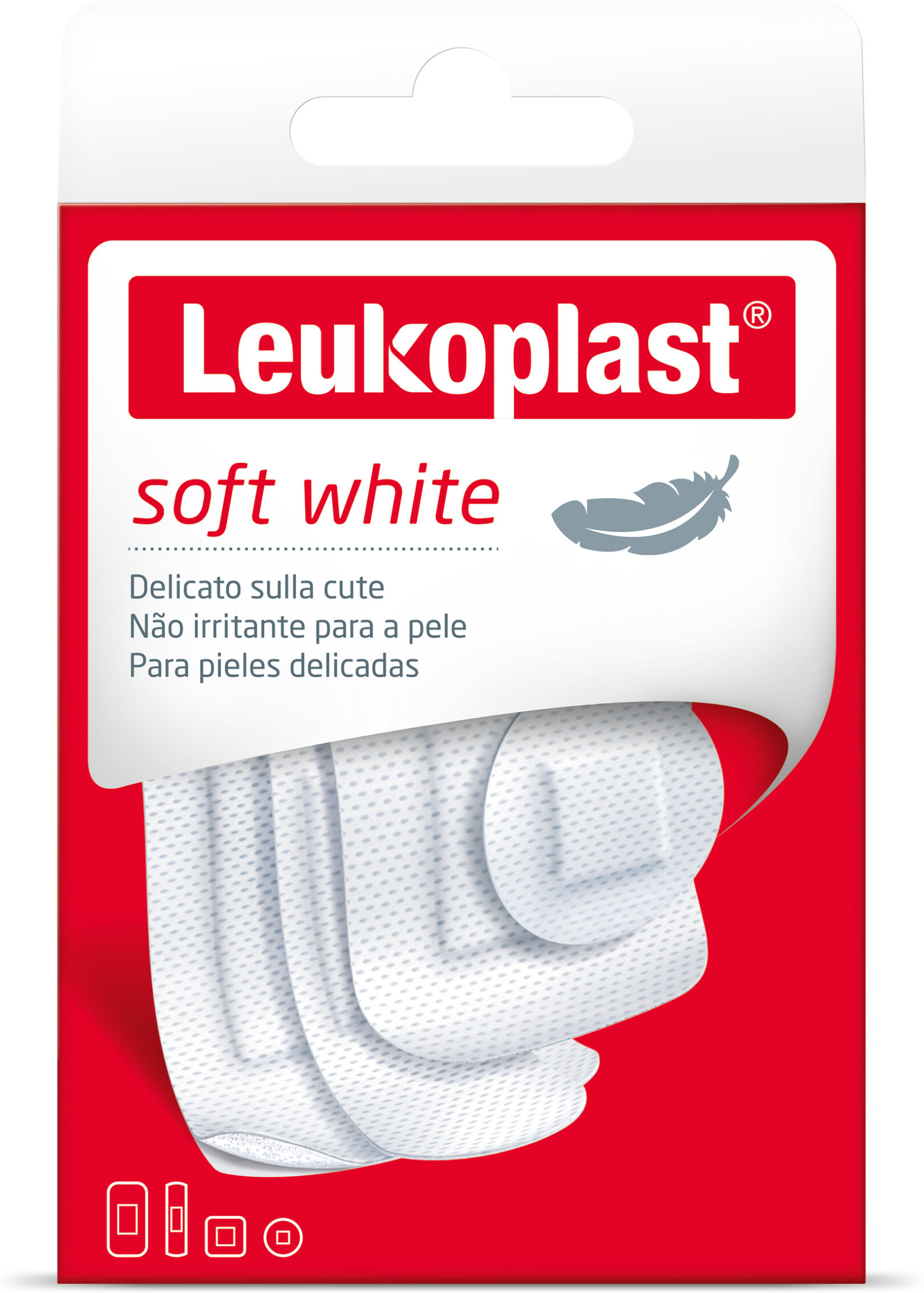 Bsn Medical Leukoplast Soft White 40 Pezzi Assortiti - Nastro Adesivo Morbido per Fissaggio Ferite