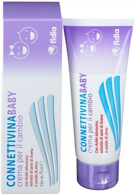 Fidia Farmaceutici Spa Connettivina Baby - Crema 75g - Crema Protettiva per la Pelle del Bambino