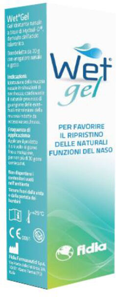 Fidia Farmaceutici Spa Wet Gel - Gel Nasale 20ml, Idratante e Lenitivo per il Benessere Nasale