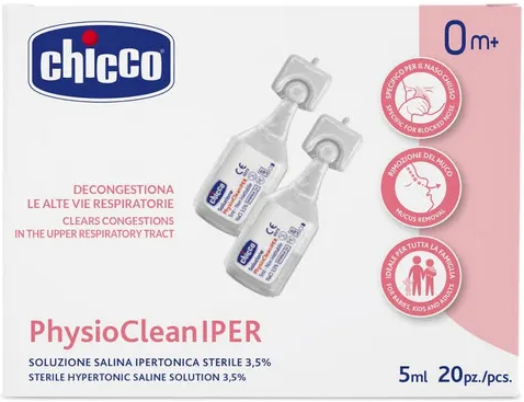 Chicco Soluzione Hypertonic 5ml 20 Pezzi 0Mesi+